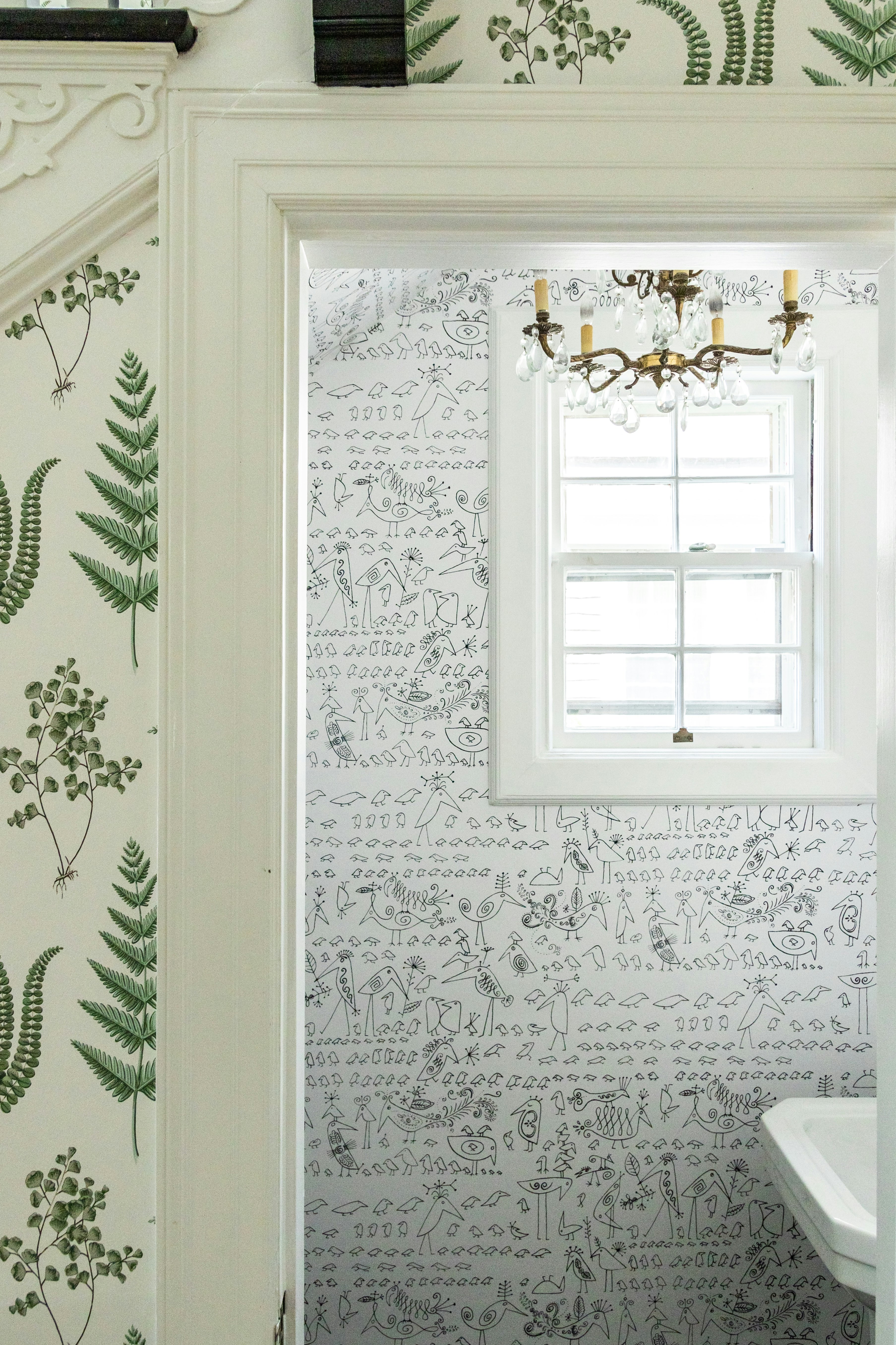 aviary exemplifies the imaginative hand of its creator, beloved illustrator saul steinberg. by Backdrop. – Add Me, Bathroom, Accents, Wallcoverings