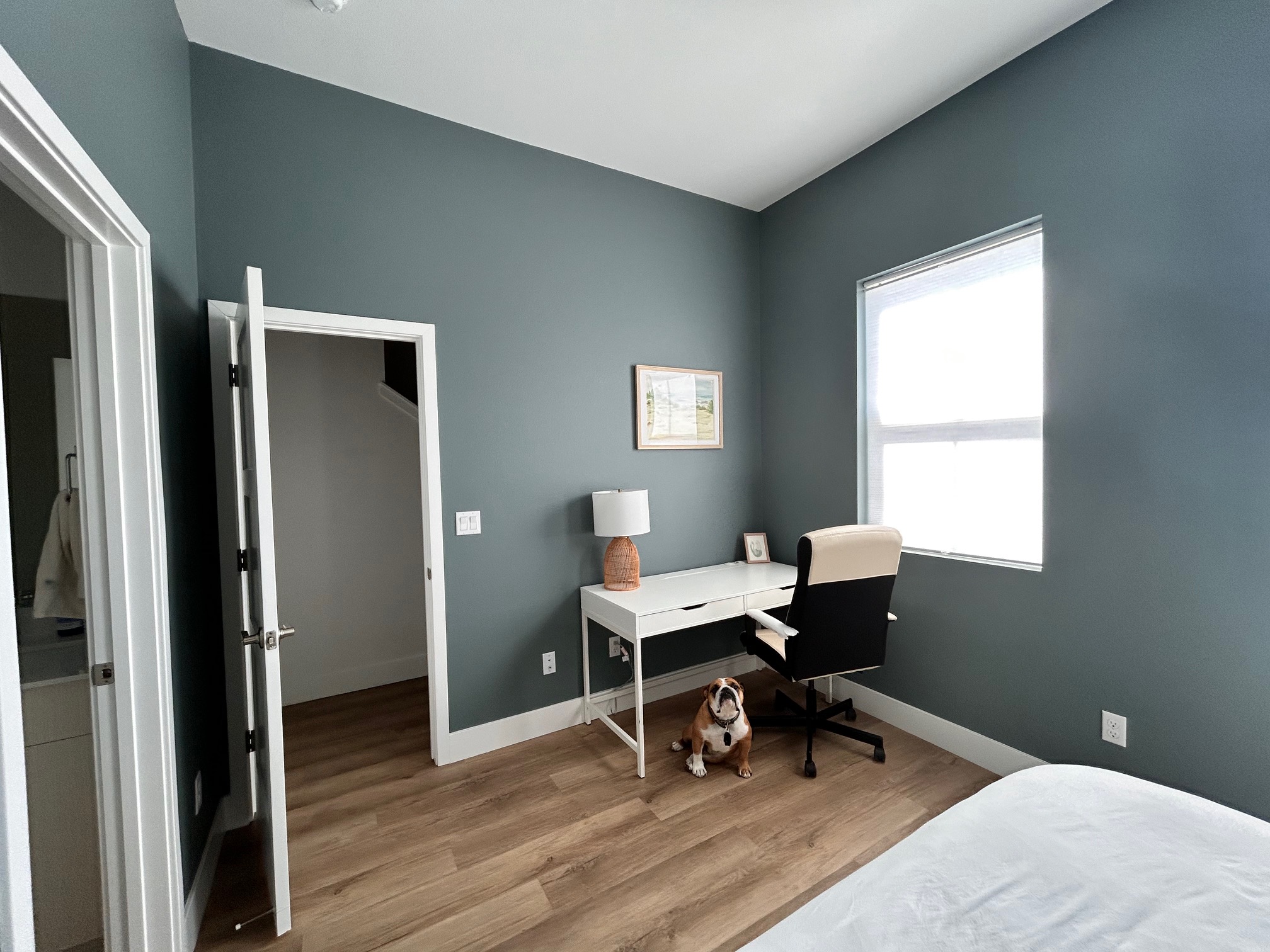 SILVER LAKE DAD, slate blue-gray paint color by Backdrop. – Blue, Gray, Office