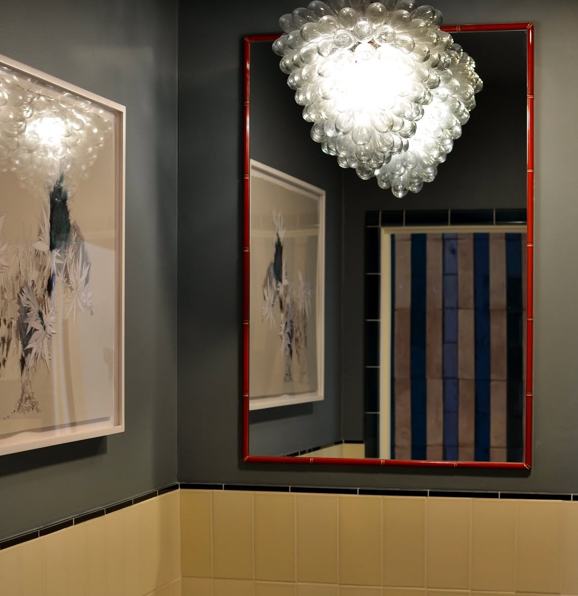 SILVER LAKE DAD, slate blue-gray paint color by Backdrop. – Blue, Gray, Bathroom