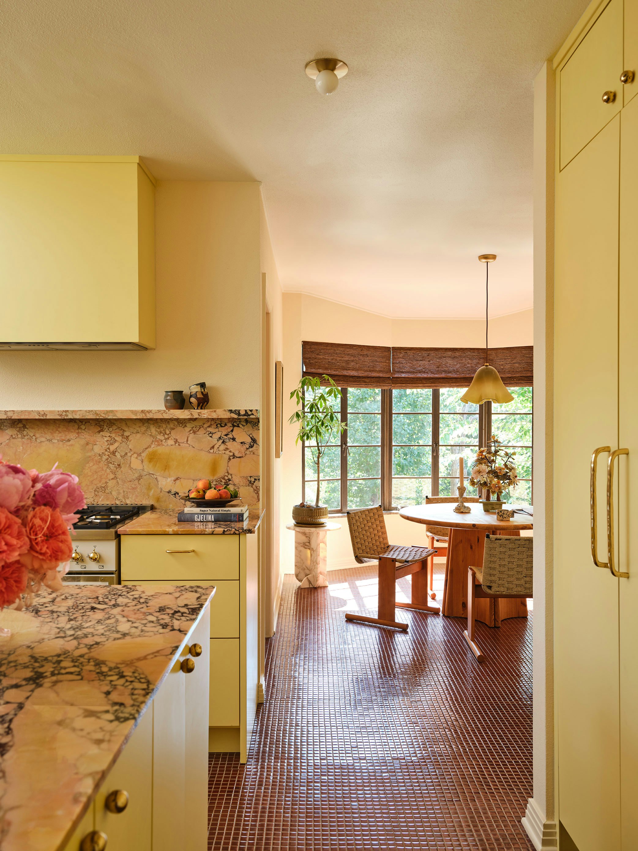 CHAMPAGNE BONFIRE, DISCO NAP, soft, pale peach, light acid-yellow paint colors by Backdrop. – Badge:new, Light, Neutral, Orange, Yellow, Light, Yellow, Add Me, Kitchen, Accents, Ceiling, Designer